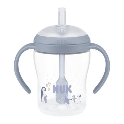 NUK Perfect Match Láhev na učení s brčkem 8m+ 150 ml 1 ks pengu
