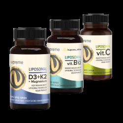 NUPREME Set Liposomal C + Liposomal B12+ Liposomal D3/K2 3 x 30 kapslí