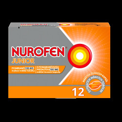 NUROFEN Junior Pomeranč 100 mg 12 měkkých tobolek