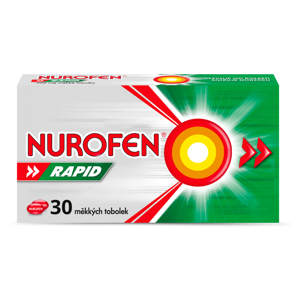 NUROFEN Rapid 400 mg 30 měkkých tobolek