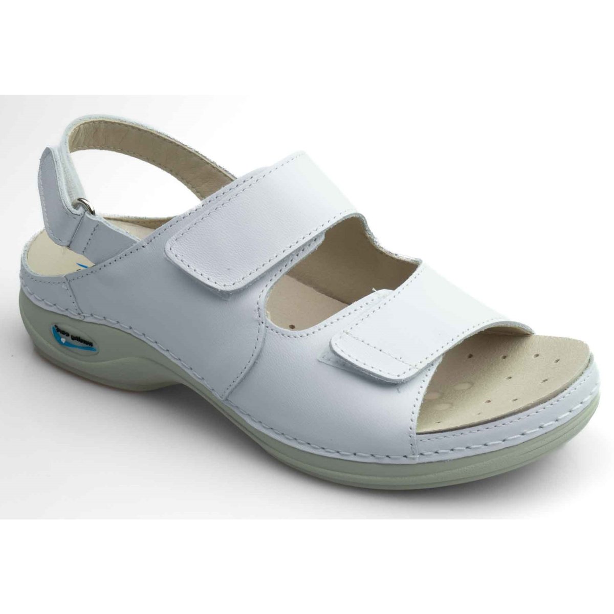 Nursing Care HELSINKI WG910 pracovní kožený sandál s certifikací dámský bílá, velikost: 38