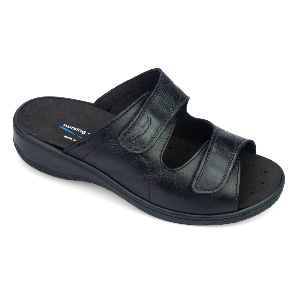 Nursing Care NAZARÉ BE311 pantofle pro širokou nohu dámské černé, velikost: 38