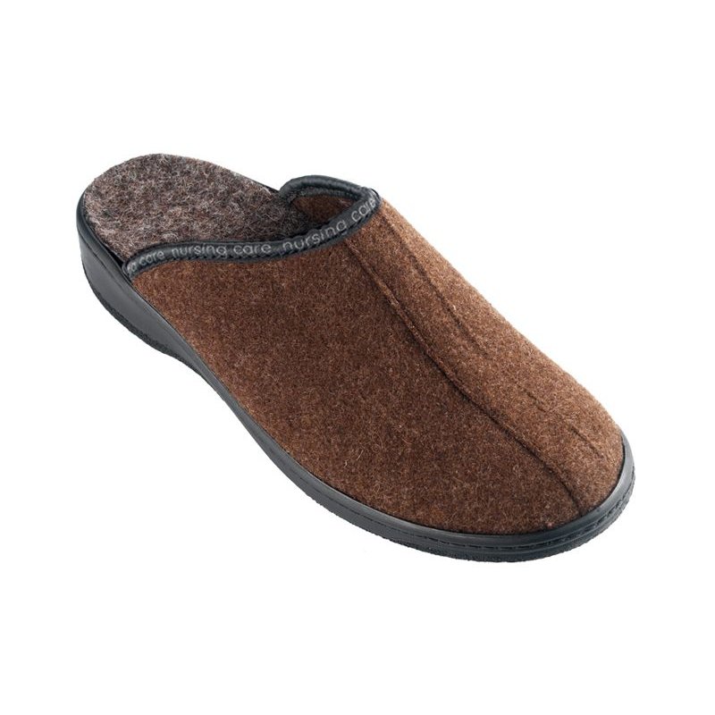 Nursing Care SOBREIRO WW202 filcová domácí obuv unisex hnědá, velikost: 44