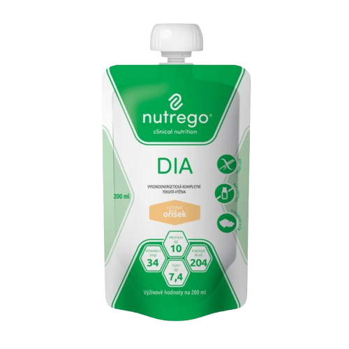 NUTREGO DIA oříšek por.sol. 12 x 200 ml