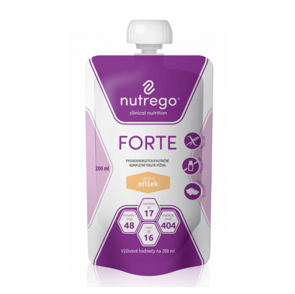 NUTREGO FORTE Výživa čokoláda 12 x 200 ml