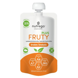 NUTREGO Fruty plus výživa broskev 4 x 175 ml