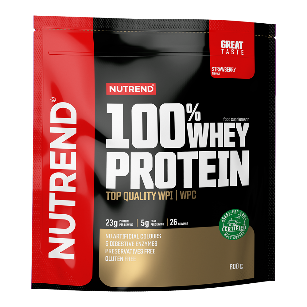 Nutrend 100% Whey Protein strawberry 800 g