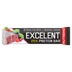 NUTREND Excelent protein bar černý rybíz s brusinkami 85 g