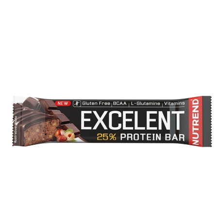 NUTREND Excelent protein bar čokoláda s oříšky 85 g