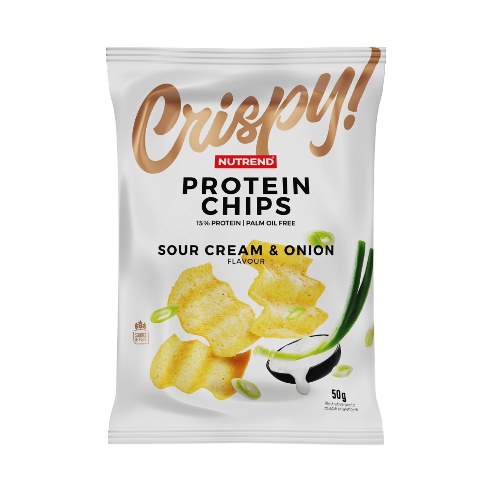 Nutrend PROTEIN CHIPS sour cream and onion 50 g