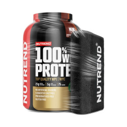Nutrend Protein pack 100% Whey protein čokoláda a kakao 2250 g + ručník