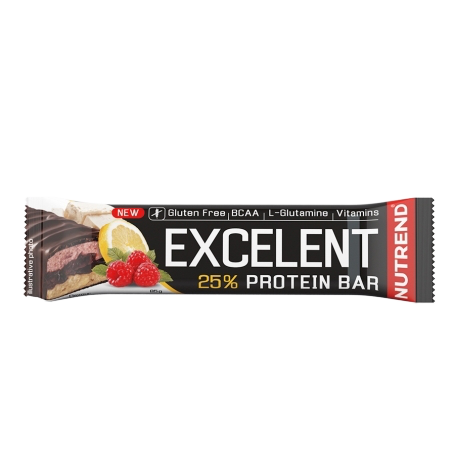 NUTREND Tyčinka EXCELENT BAR DOUBLE citron, tvaroh, malina s brusinkami 85 g