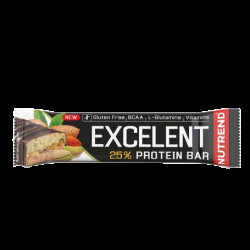 NUTREND Tyčinka EXCELENT BAR DOUBLE mandle s pistáciemi 85 g