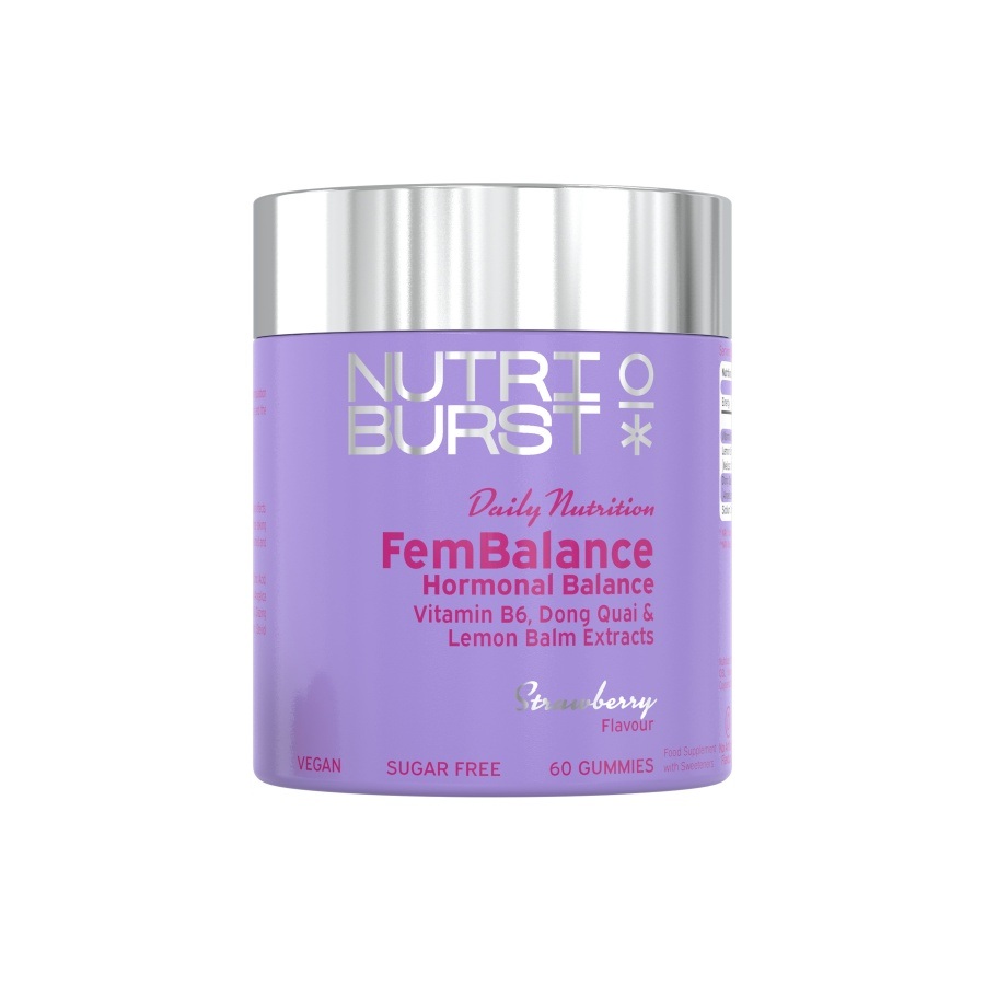 Nutriburst FemBalance Multivitamin gummies pro ženy 60 ks jahoda