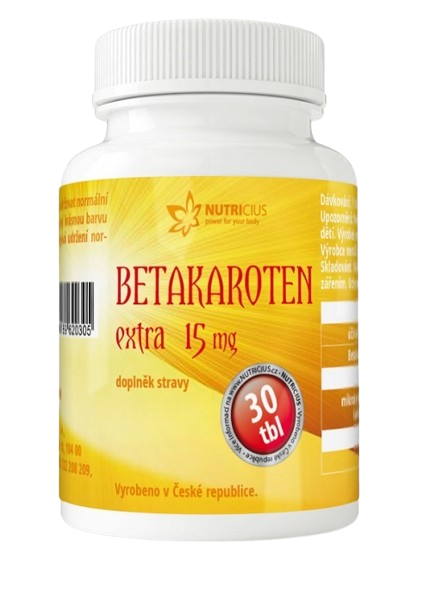 NUTRICIUS Betakaroten EXTRA 15 mg, 30 tablet