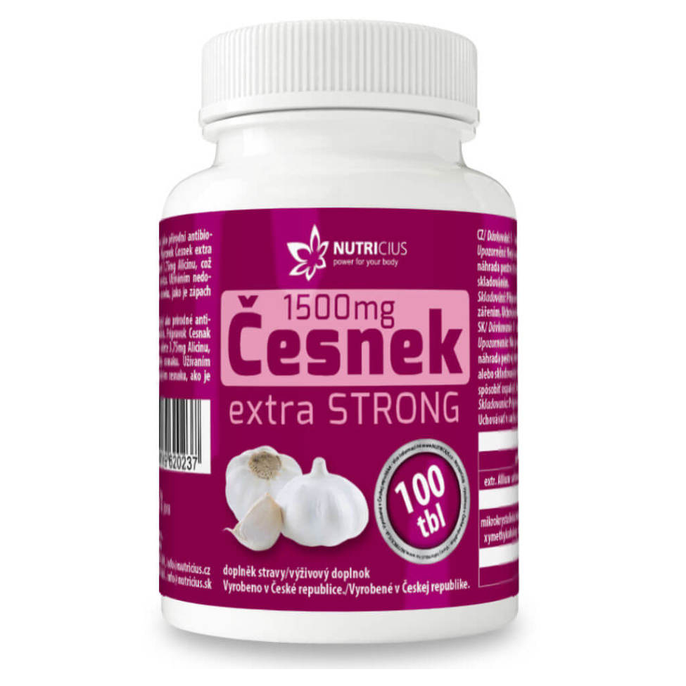 NUTRICIUS Česnek extra strong 1500 mg 100 tablet