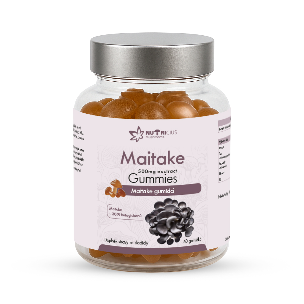 Nutricius Maitake gummies 500 mg 60 ks