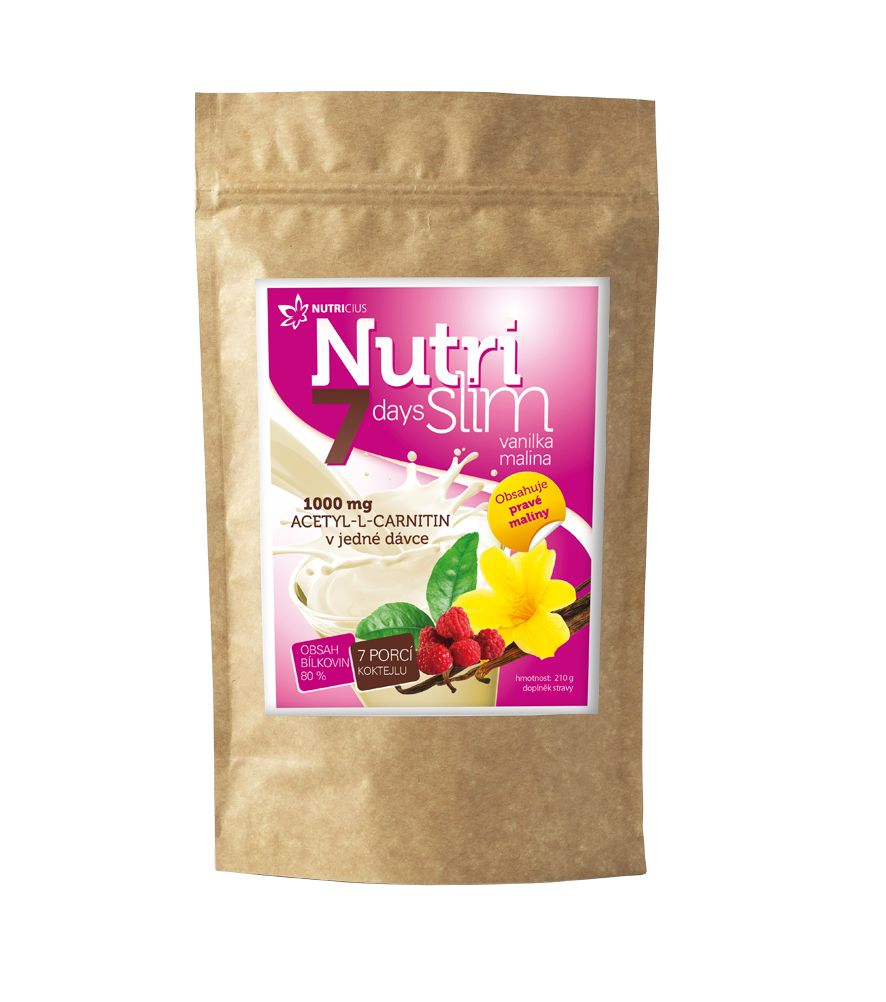 Nutricius NutriSlim vanilka malina 210 g