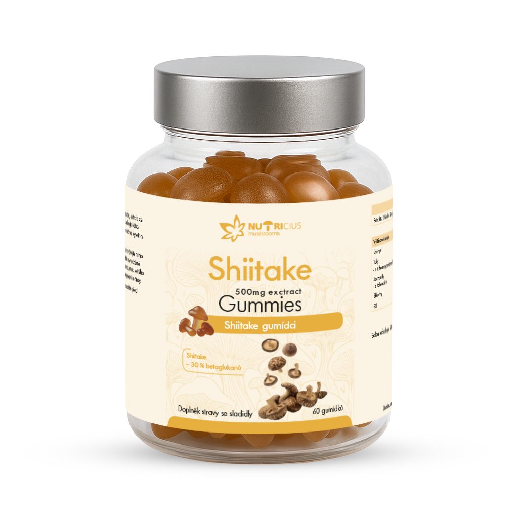 Nutricius Shiitake gummies 500 mg 60 ks