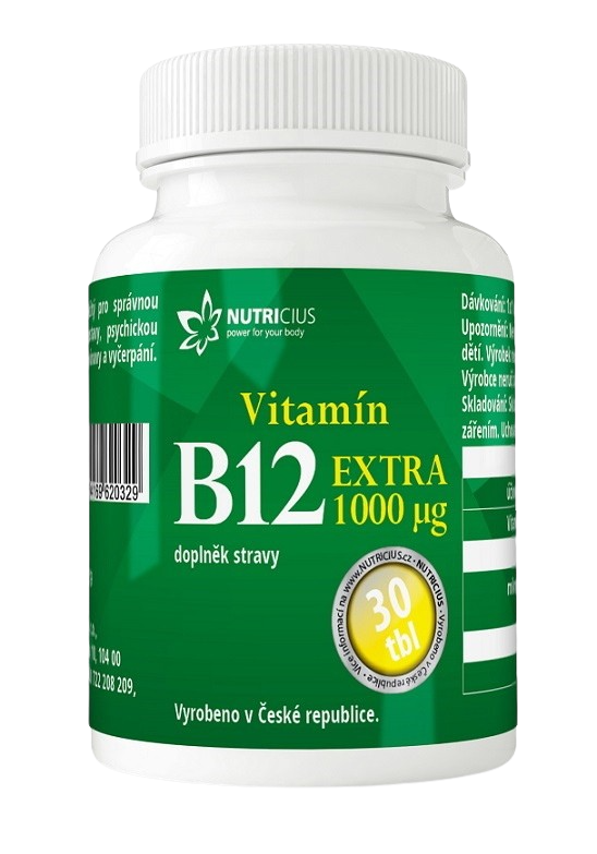 NUTRICIUS Vitamín B12 Extra 1000 mcg, 30 tablet