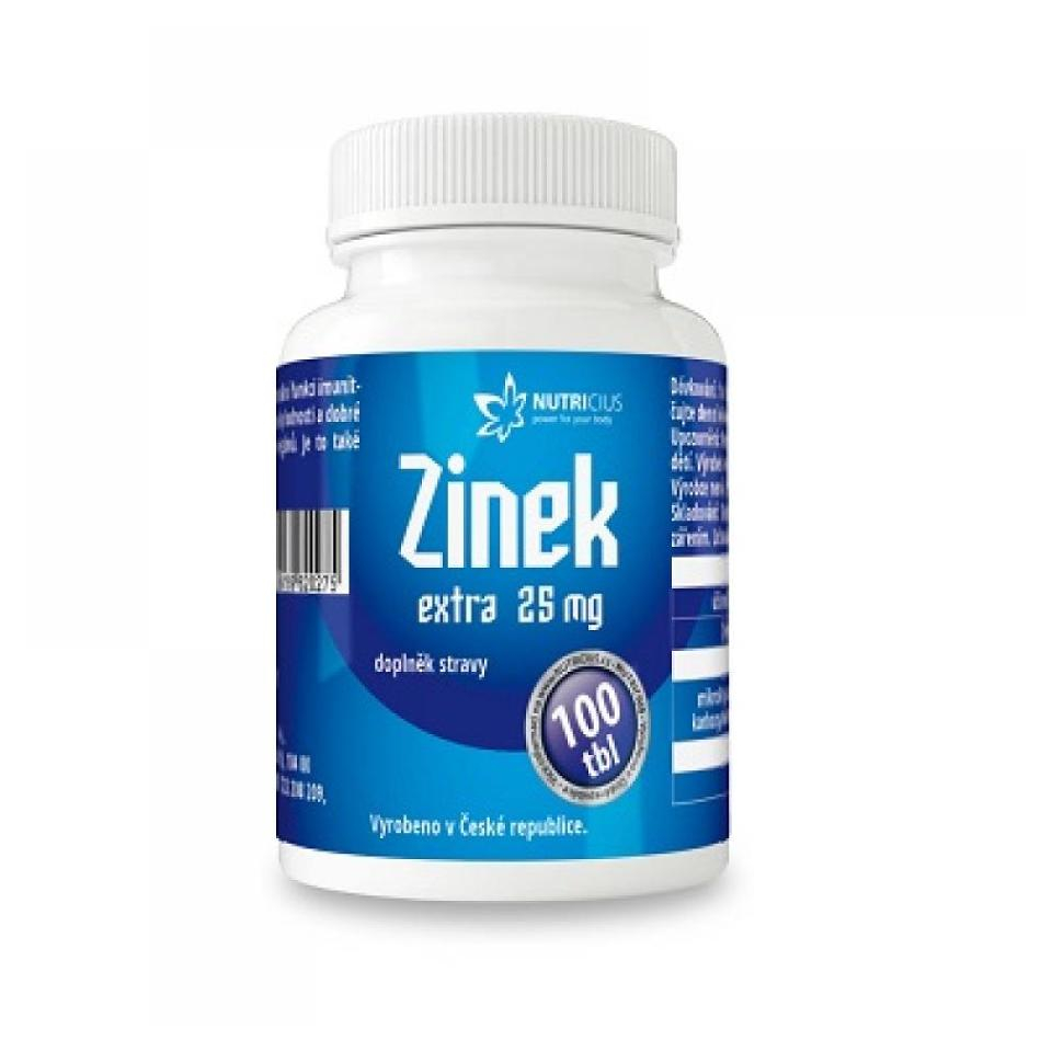 NUTRICIUS Zinek Extra 25 mg 100 tablet