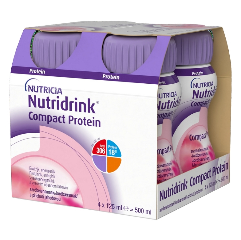 NUTRIDRINK Compact protein jahoda 4 x 125 ml