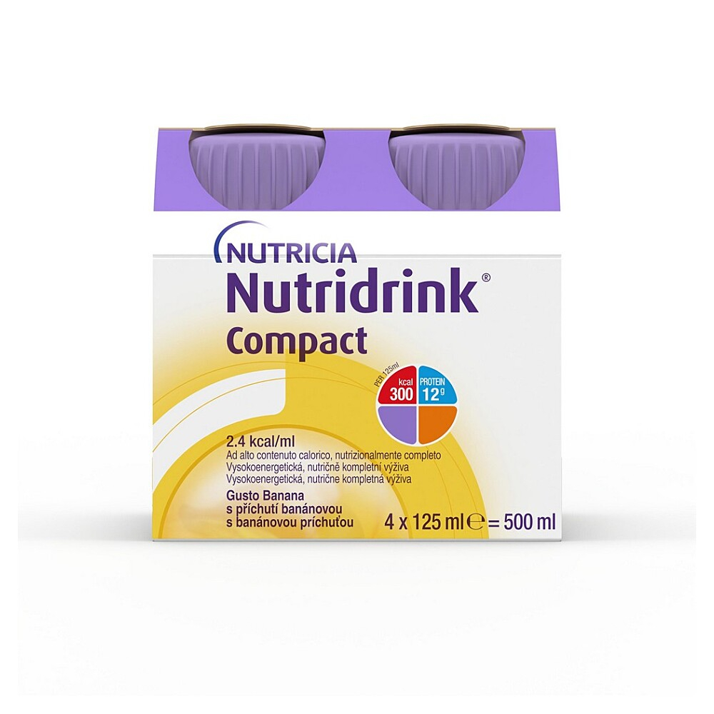 NUTRIDRINK Compact s příchutí banán 4 x 125 ml
