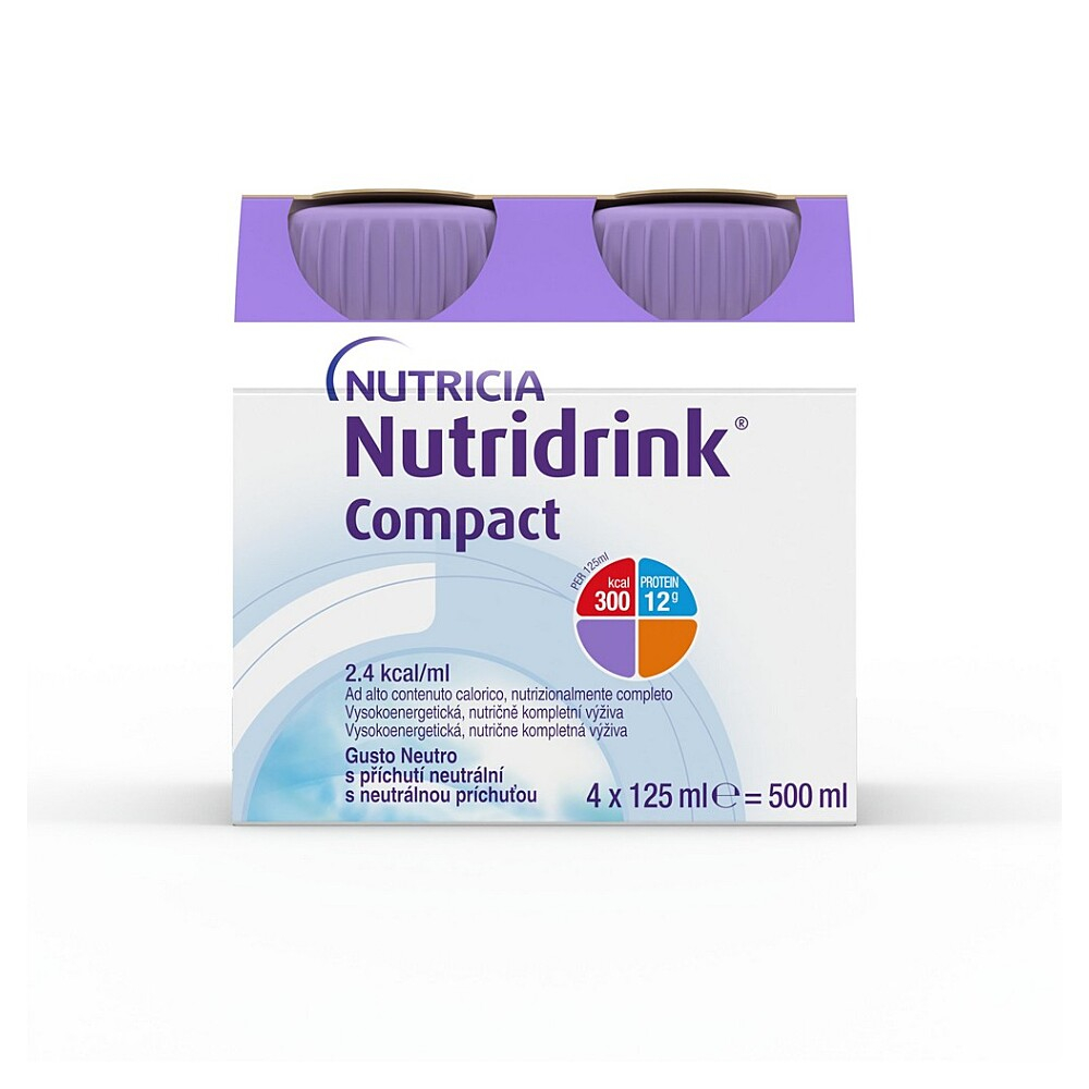 NUTRIDRINK Compact s příchutí neutrální 4 x 125 ml