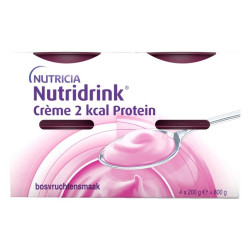 NUTRIDRINK Creme 2 kcal Protein příchuť lesní ovoce 4 x 200 ml