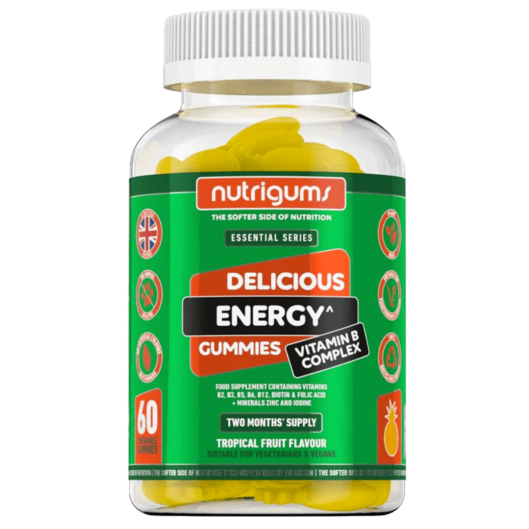 Nutrigums Energy Vitamin B Complex 60 želé - tropické ovoce