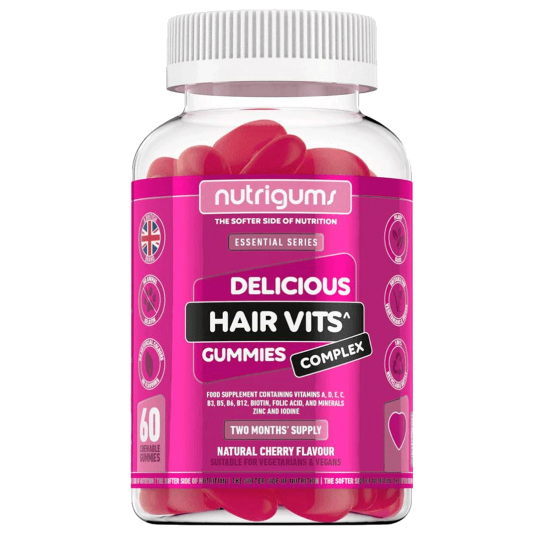 Nutrigums Hair Vitamin Complex 60 želé - třešeň