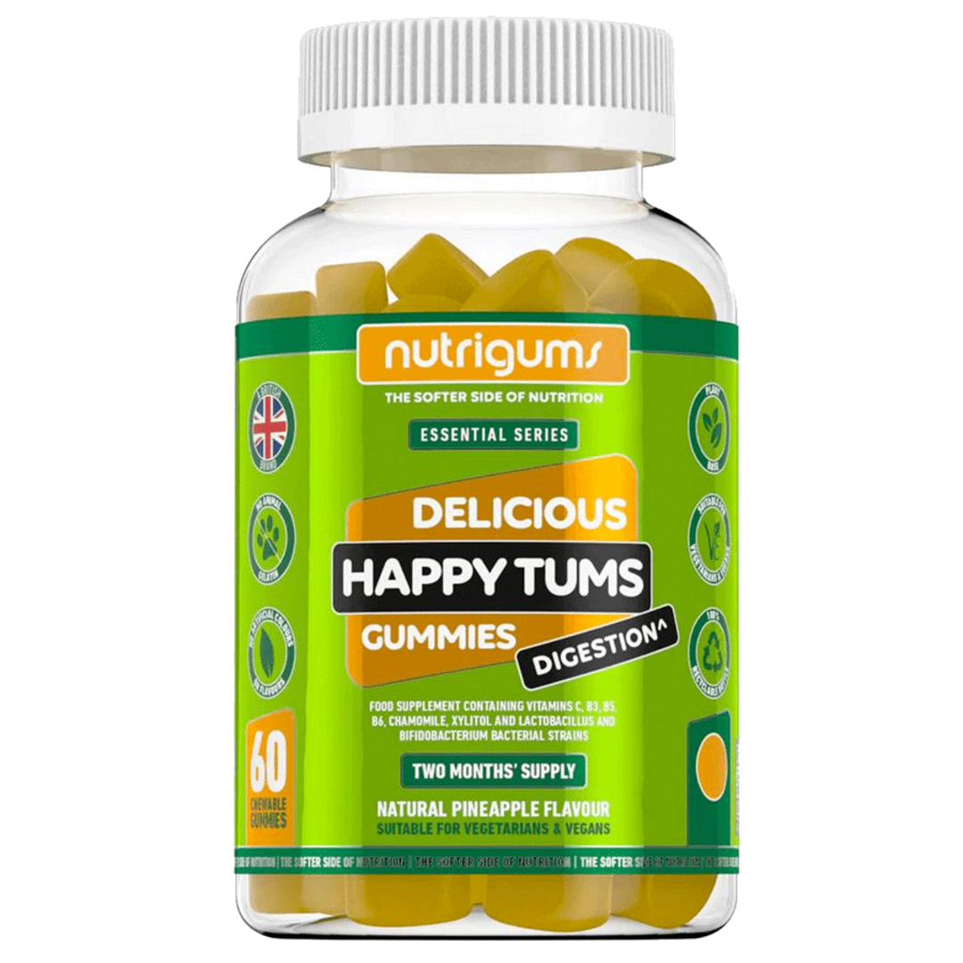 Nutrigums Happy Tums Digestion 60 želé - ananas