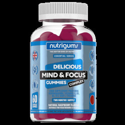 Nutrigums Mind & Focus Complex 60 želé - malina