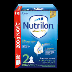 NUTRILON 2 Advanced DUO balení od ukončeného 6. měsíce 1000 g