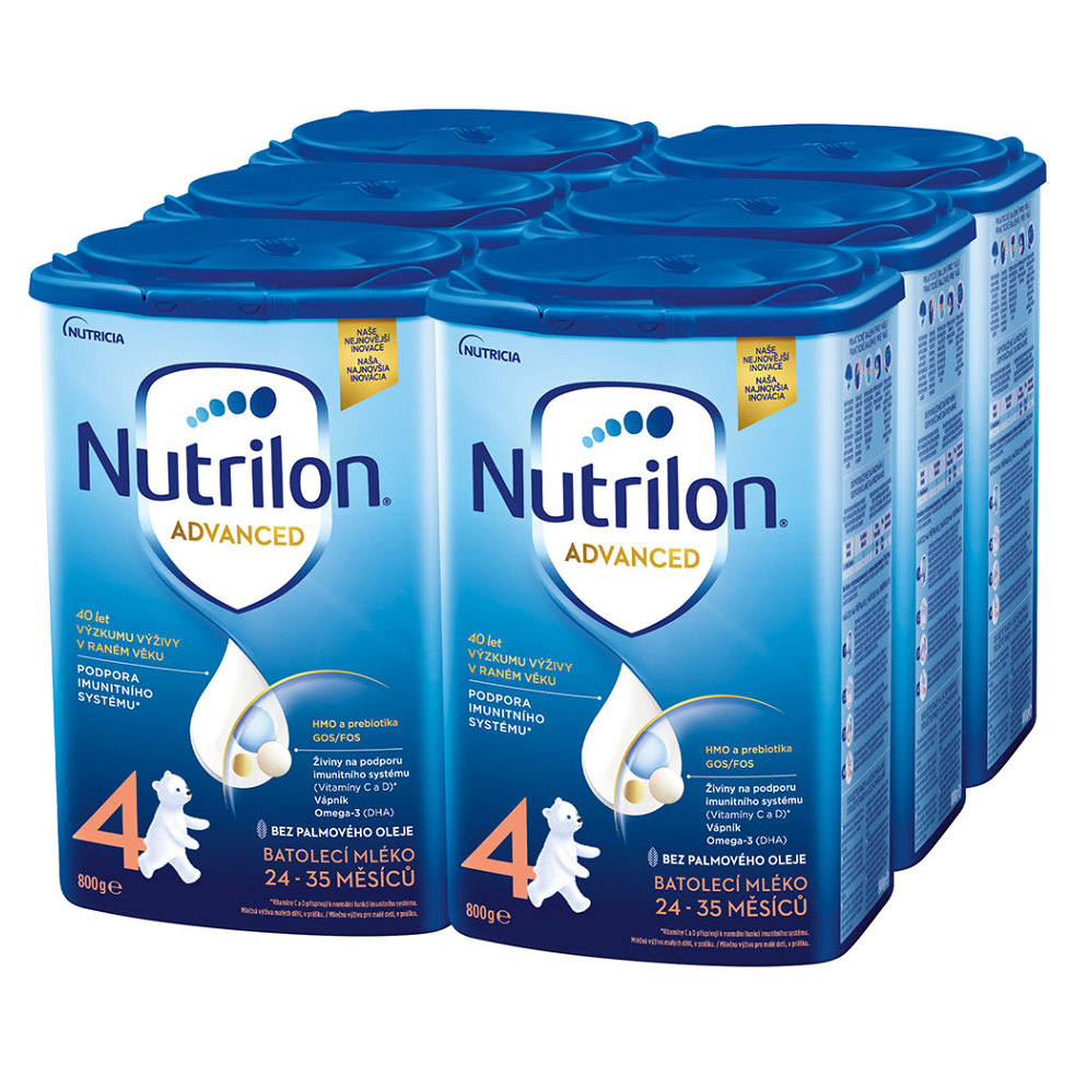 NUTRILON 4 Advanced Batolecí mléko od 24 - 36 měsíců 6 x 800 g