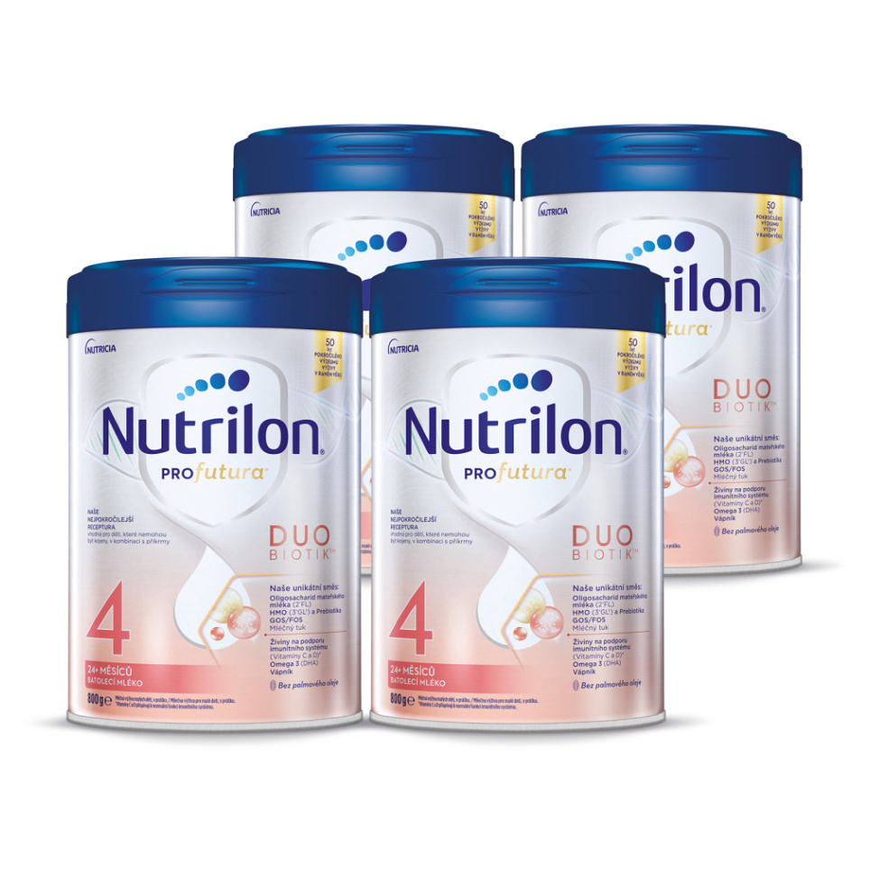 NUTRILON 4 Profutura Duobiotik batolecí mléko od ukončeného 24. měsíce 4 x 800 g