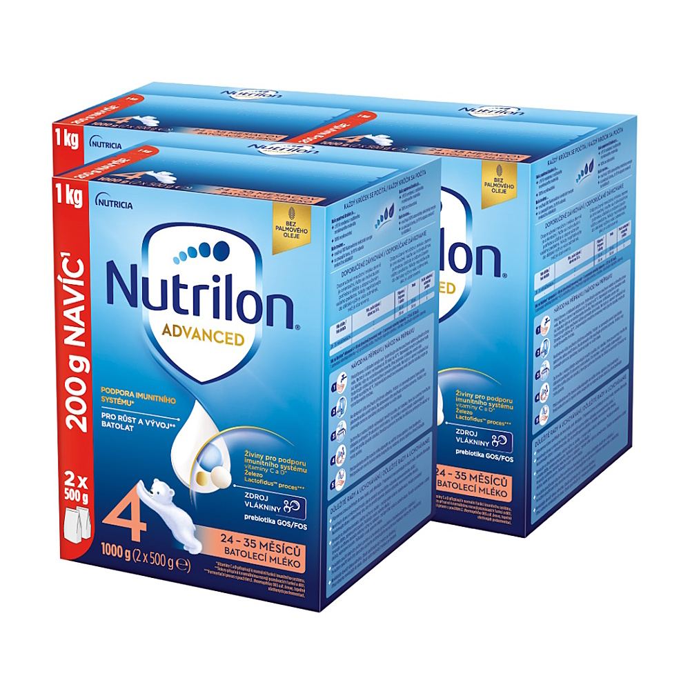 NUTRILON Advanced 4 batolecí mléko 24-35 měsíců 3 x 1 kg
