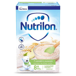 NUTRILON Obilno-mléčná kaše 7 cereálií s ovocem od 8.měsíce 225 g