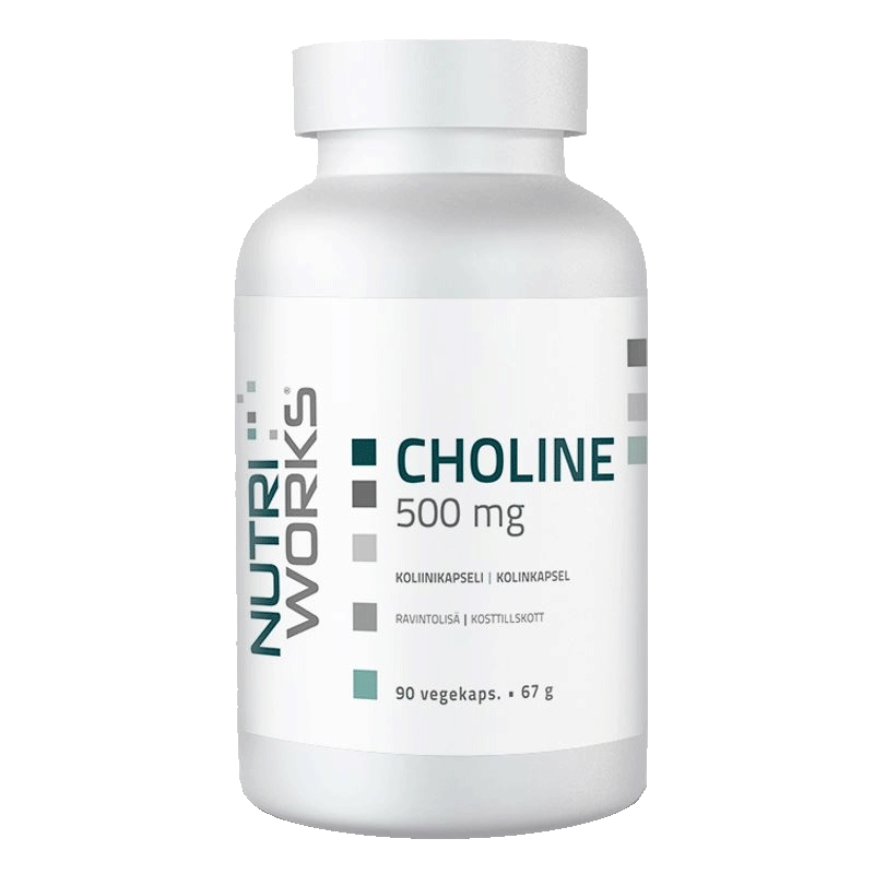NUTRIWORKS Choline 500mg 90 kapslí