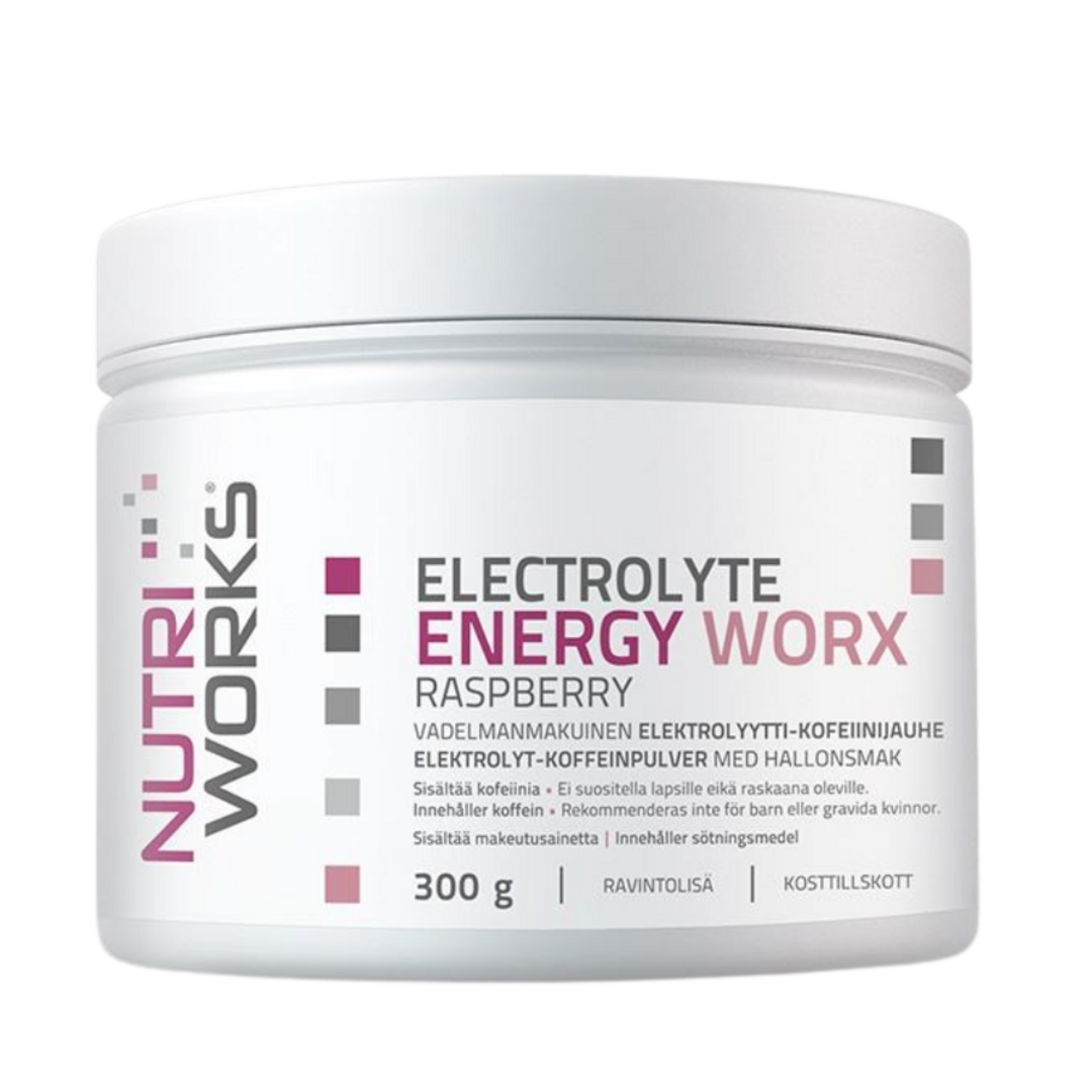 NutriWorks Electrolyte ENERGY Worx 300g - malina