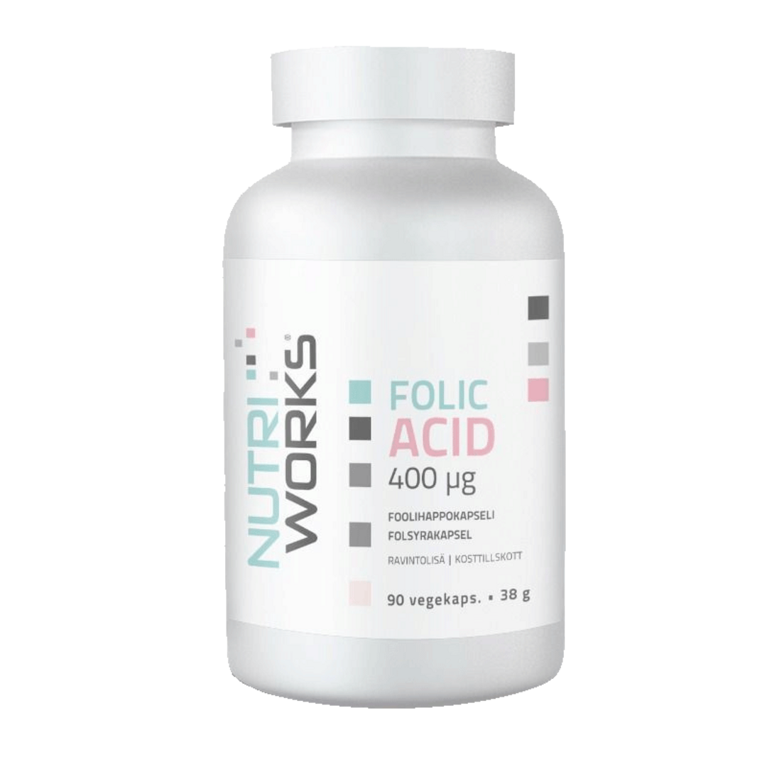NutriWorks Folic Acid 400µg - 90 kapslí