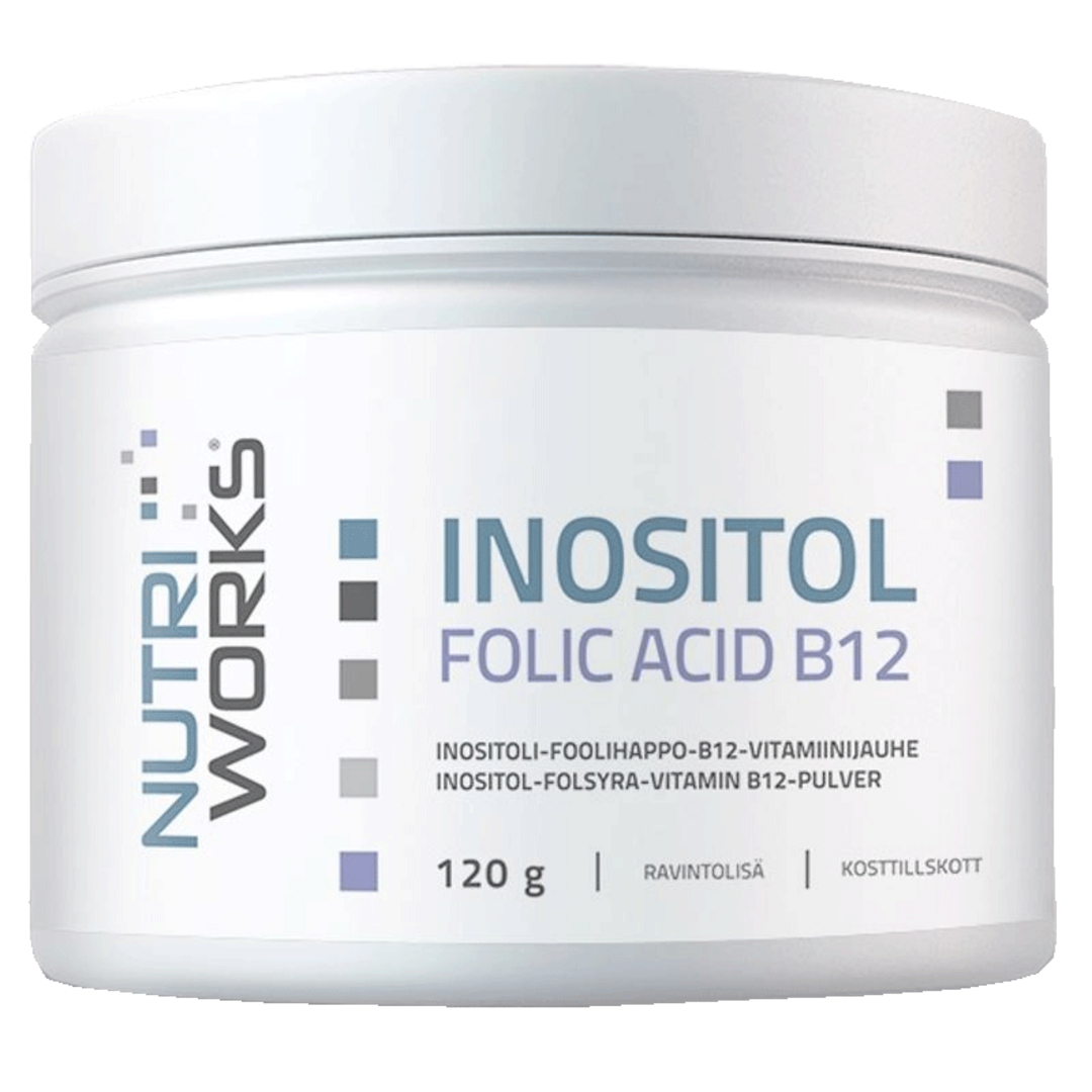 NutriWorks Inositol Folic Acid B12 - 120g