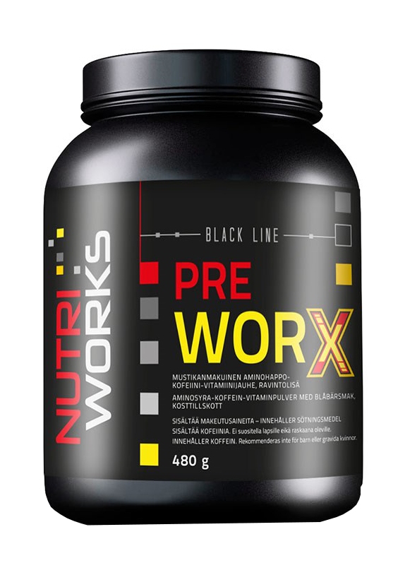 NUTRIWORKS Pre Worx borůvka 480 g