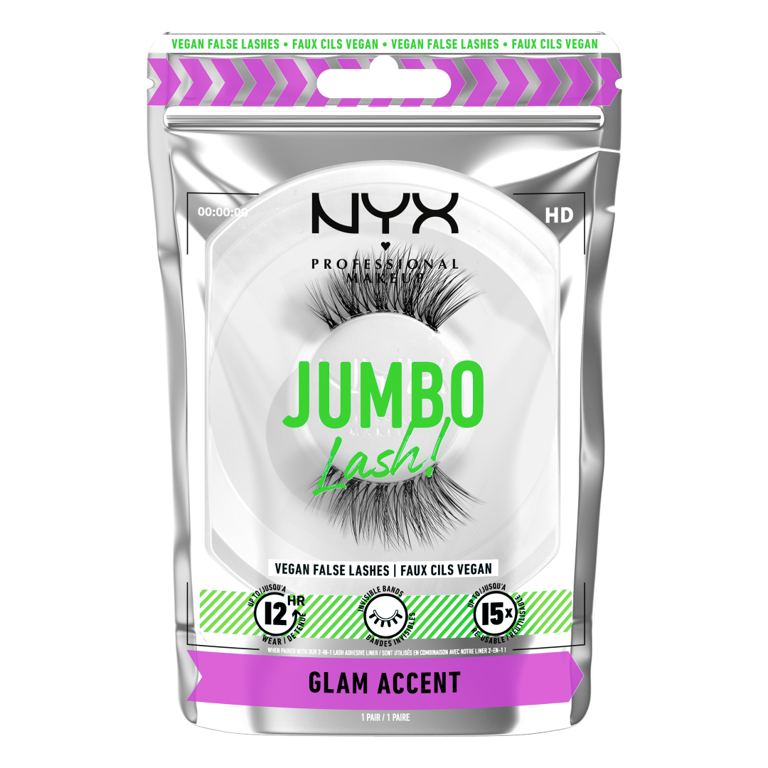 NYX PROFESSIONAL MAKEUP Jumbo Lash Vegan reuseable false lash 06 Glam Accent