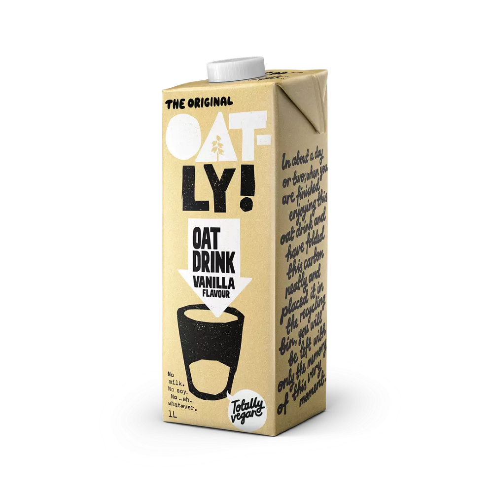 OATLY Ovesný nápoj s vanilkovou příchutí 1 litr