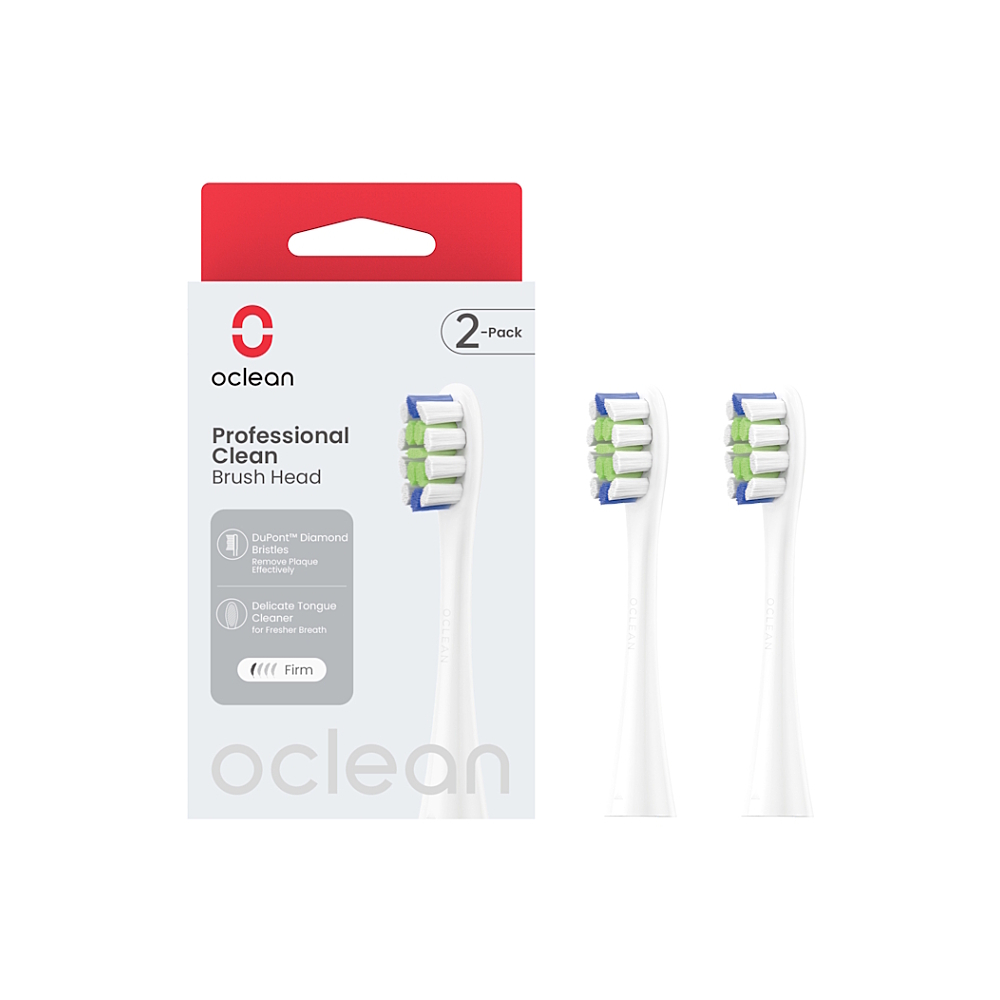 OCLEAN Professional Clean P1C1 W02 náhradní hlavice bílé 2 ks