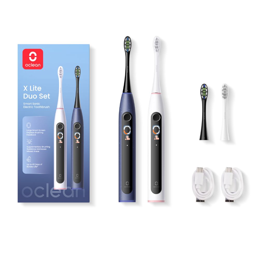 Oclean X Lite duo set sonické kartáčky bílá-modrá