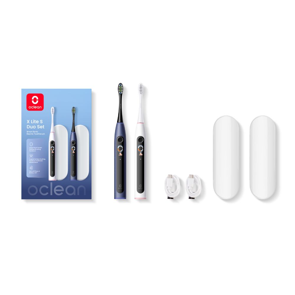 Oclean X Lite S duo set sonické kartáčky bílá-modrá