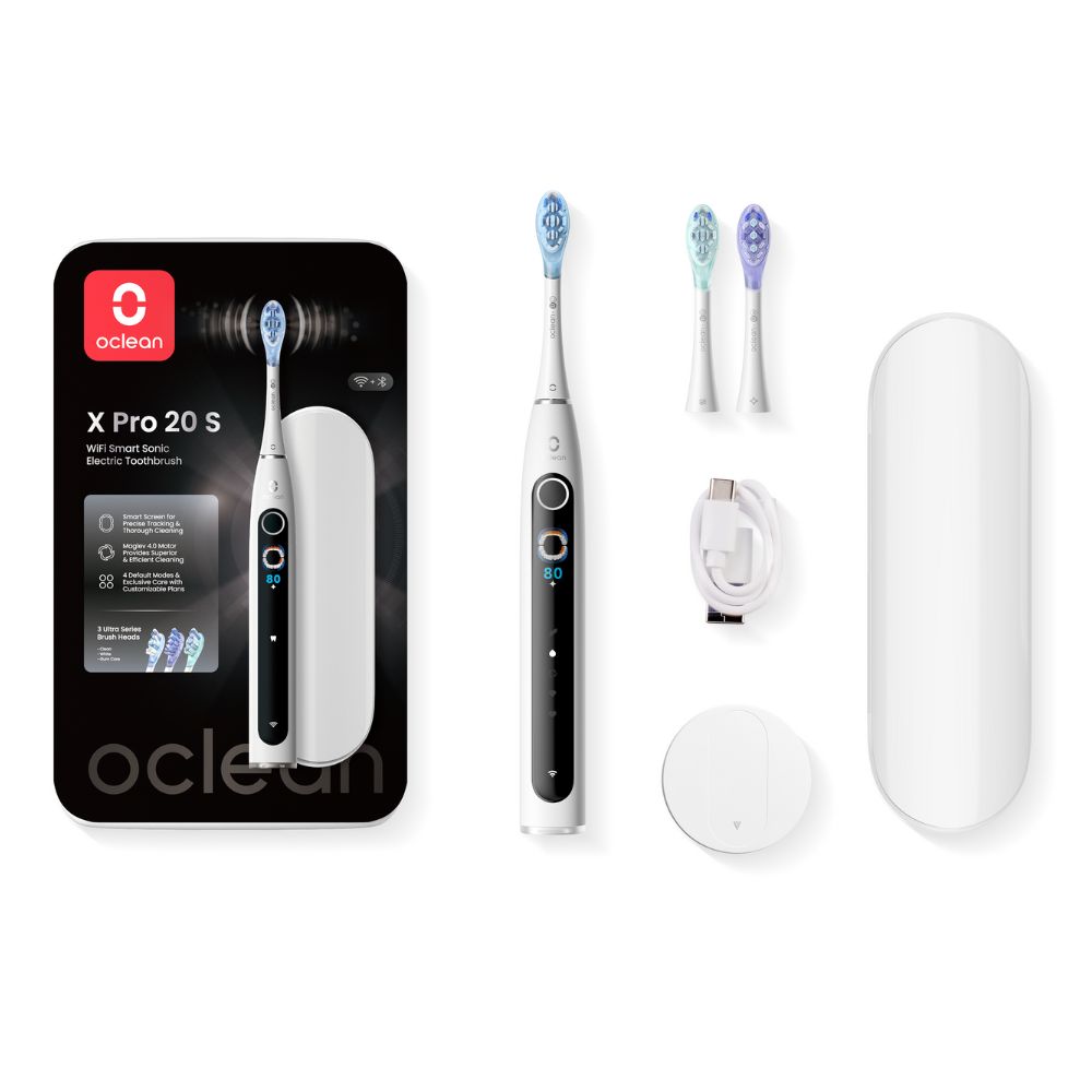 Oclean X Pro 20 set sonický kartáček bílý