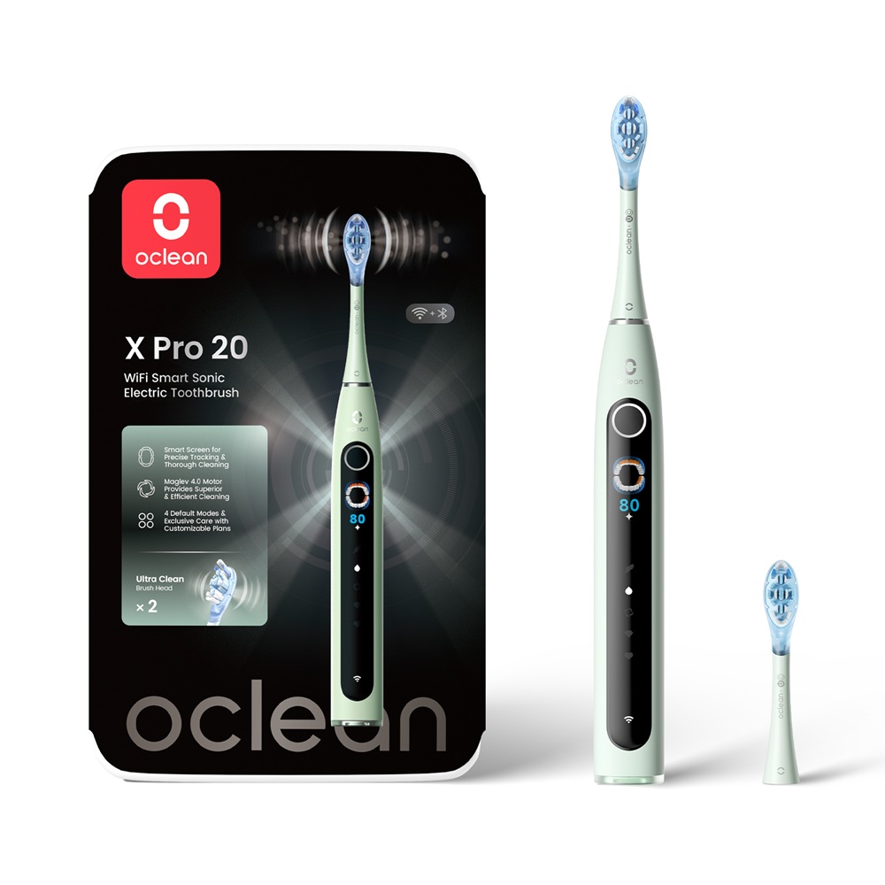 Oclean X Pro 20 sonický kartáček zelený